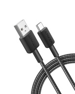 Kabel Anker USB - USB typ C 1,8 m czarny 2szt