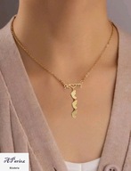 Cel0001 Celebrytka złocona MAMA stópki