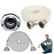 WĄŻ STRAŻACKI DO SZAMBA BRUDNEJ WODY 2 CALE 52MM 30M SZYBKOZŁĄCZA DO POMPY