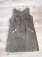 Sukienka bezrękawnik oliwka RESOURCE 16/42 sztruks