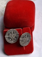 Spinki do koszuli- Uniwersytet Poznański- Rytosztuka Poznań .srebro pr. 800