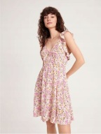 Sukienka z falbaną w kwiatki Reserved XL 42