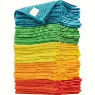 Ścierka mikrofibra wielokolorowa do auta i domu extra mocna 25x25 cm