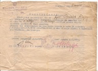 PRZEMYŚL-ZAŚWIADCZENIE WOJSKOWE -1947 r -WOJSKO POLSKIE-podpisy Szef Sztabu