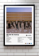 mata „100 dni do matury” | plakat A3 Prezent album rap ozdoba na ścianę