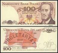 BNU - POLSKA PRL 100 złotych 1986 TA 8113206 # P189f # st 1