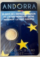 2 euro Andora 2022 Układ monetarny MENNICZA!!!