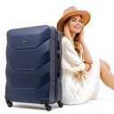 WALIZKA TWARDA DUŻA PODRÓŻNA WYCIECZKOWA NA KÓŁKACH PREMIUM XXL 70X50X30