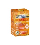 Surowa Nieprzetworzona Witamina D3 K2 MK7 NATTO z olejem kokosowym MCT 10ml