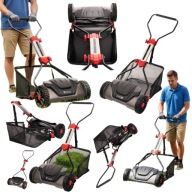 KOSIARKA RĘCZNA DO TRAWY MECHANICZNA WRZECIONOWA PCHANA DUŻA KOSZ 30L 40CM