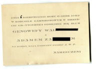 Brześć nad Bugiem - Twierdza -1935r- Zaproszenie na ślub