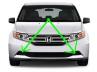 HONDA ODYSSEY HALOGEN ZASLEPKA KRATKA 11 12 13 2011 2012 213