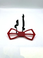 Mucha duża geometryczna – mucha na opaskę 3D