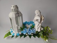 Stroiki Na Nagrobki – Latarenka Z Aniołem Serce Pełne Błękit