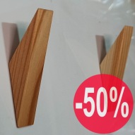 4x Wieszak haczyk drewniany trójkątny nowoczesny