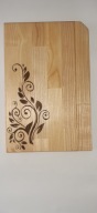 DESKA DO KROJENIA JESION Z GRAWEREM KWIAT2