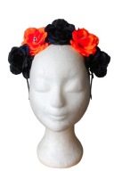 OPASKA DIADEM Z RÓŻAMI Róża Dia De Los Muertos HALLOWEEN