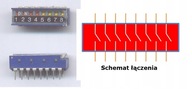 Przełącznik dip switch 8 pozycji z klapką
