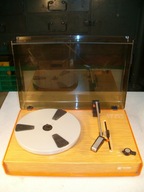 G-417 Cyryl gramofon stereofoniczny drewno jasne białe napisy Unitra Fonica