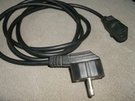 KABEL zasilający do komputera 150 cm- wtyk kątowy