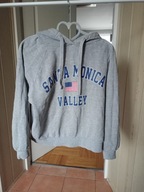 gina tricot s 36 bluza przez głowę szara napis santa monica