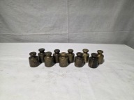 Odważniki mosiężne handlowe - zestaw 10 x 20dkg