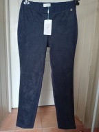 pfeffinger 42 nowe spodnie treggins strecz granat proste ze średnim stan
