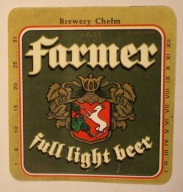 ETYKIETA - BROWAR W CHEŁMIE - Brewery Chełm - Farmer full light beer