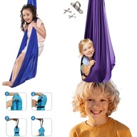 HUŚTAWKA DLA DZIECI HAMAK CHUSTA SENSORYCZNA AKROBATYCZNA JOGA 280x150CM