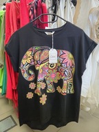 Koszulka Attrait Paris czarna M/L słoń i cyrkonie !!!