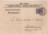 GDAŃSK DANZIG -druk postkarte firmowa -DER OSTEN -obieg 1920 rok