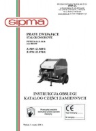 SIPMA Z-569...Z-570/1 - instrukcja obsługi, katalog części pras (2006)