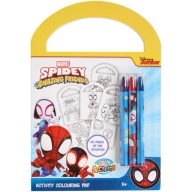 Kolorowanka z Łamigłówkami + Kredki MAREL SPIDEY