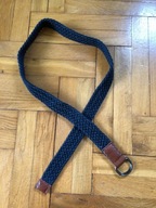 PASEK męski 115 cm GRANATOWY pleciony