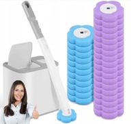 Szczotka do Toalety WC z wymiennymi wkładami Higieniczna Biała 30x wkłady