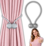 SPINKA SZNURKOWA DO ZASŁON FIRAN MAGNES KLAMRA UPIĘCIE SZNUREK DO FIRANEK