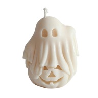 Świeca sojowa dekoracyjna Duszek na dyni – ręcznie robiona | Nuvia Soy