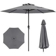 Parasol klasyczny Costway szary 260 x 225 cm
