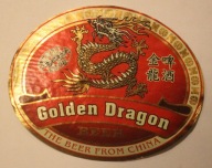 ETYKIETA - Golden Dragon BEER - THE BEER FROM CHINA PIWO ZŁOTY SMOK - CHINY