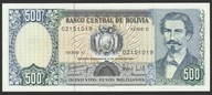 Boliwia 500 pesos 1981 - Avaroa - stan bankowy UNC
