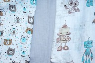 Pieluszki dla dzieci Tetrowe 70x80cm KOLOROWA 100% BAWEŁNA zestaw 3 szt