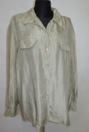 JEDWABNA ORYGINALNA BLUZKA KOSZULA 100% SILK JEDWAB Z JEDWABIU OVERSIZE