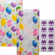 TOREBKI PAPIEROWE NA CUKIERKI SŁODYCZE NAKLEJKI 10 SZT