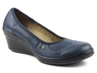 Helios półbuty damskie granat Rozmiar 36