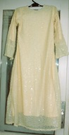 asliczna żółta sukienka w cekinach r 32/34