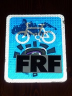 STREET ART -ZNAK DROGOWY LONDYN ROWER- odblaskowy - oryginał 2007- (Banksy)