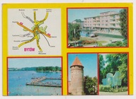 Bytów MAPKA Stacja Benzynowa NEONY Pomnik Bojowników 1979r. k624