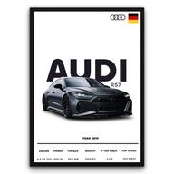 Plakat z ramą 50x70cm Audi RS7 Sportback Auto Samochód Sportowy Prezent