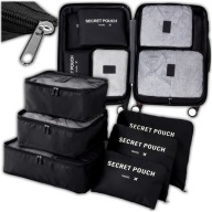 ORGANIZER PODROŻNY DO WALIZKI PAKOWANIA KOMPRESYJNY TORBY UBRAŃ ZESTAW 6SZT