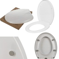 DESKA WC WOLNOOPADAJĄCA WYPINANA SEDESOWA KLAPA BIAŁA UNIWERSALNA ZAWIASY